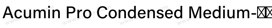 Acumin Pro Condensed Medium字体转换